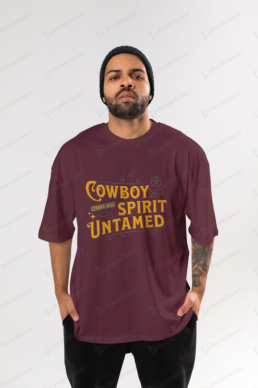 Orballo Classic Crew Neck Oversized Cow Boy Spirit Untamed