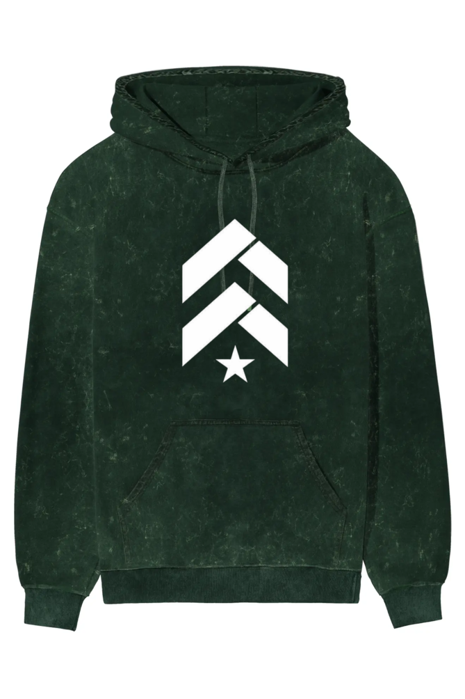 Orballo Acid Washed Hoodie Arrow