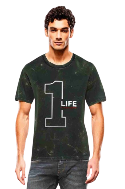 Orballo Acid Washed Oversized Crew Neck 1 Life